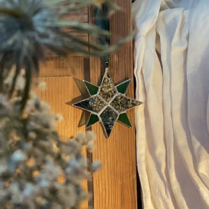 Petite étoile verte avec miroir